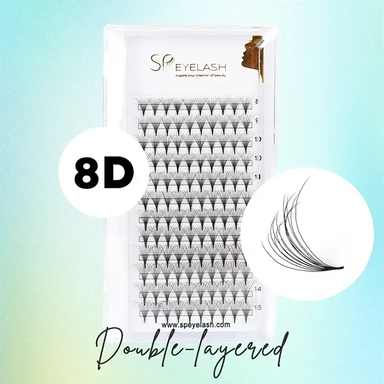 8D двойни фенове на Camellia Promade